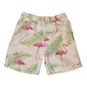 Flamingo Print Shorts